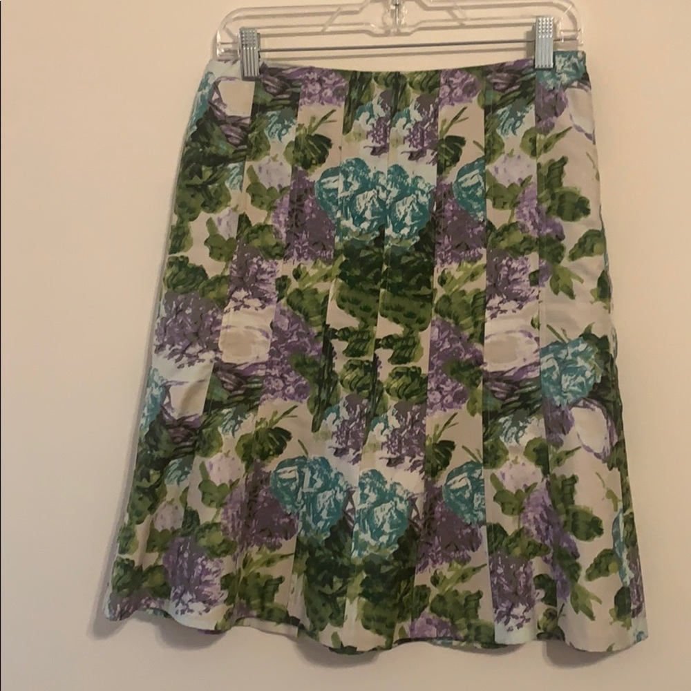Ann Taylor Petite Floral Skirt 8